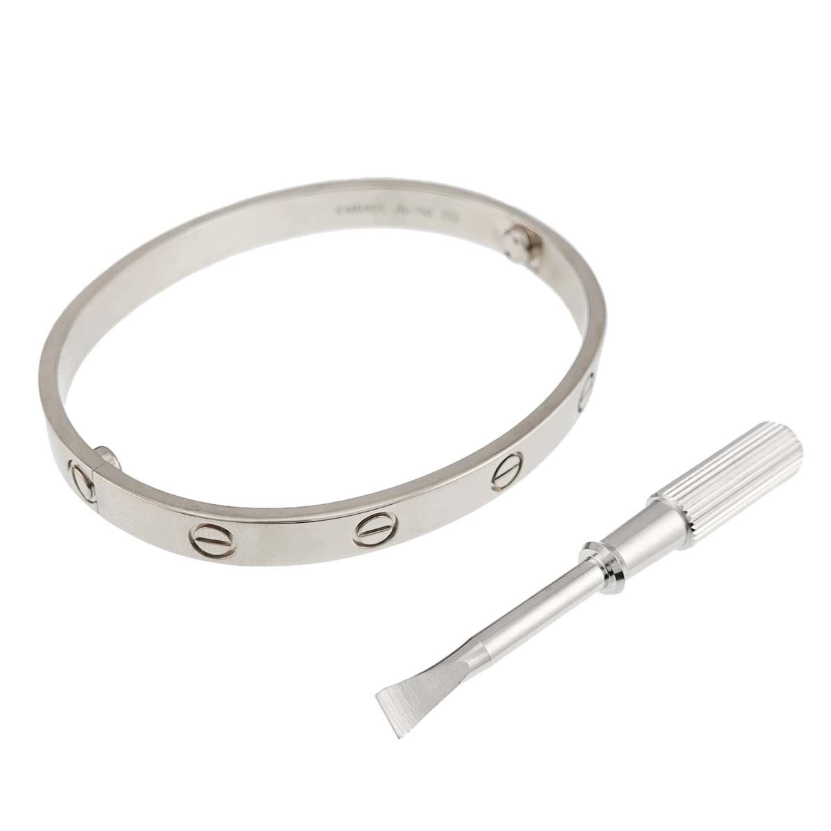 Love Bracelet Bangle 18K WG 750 Size17