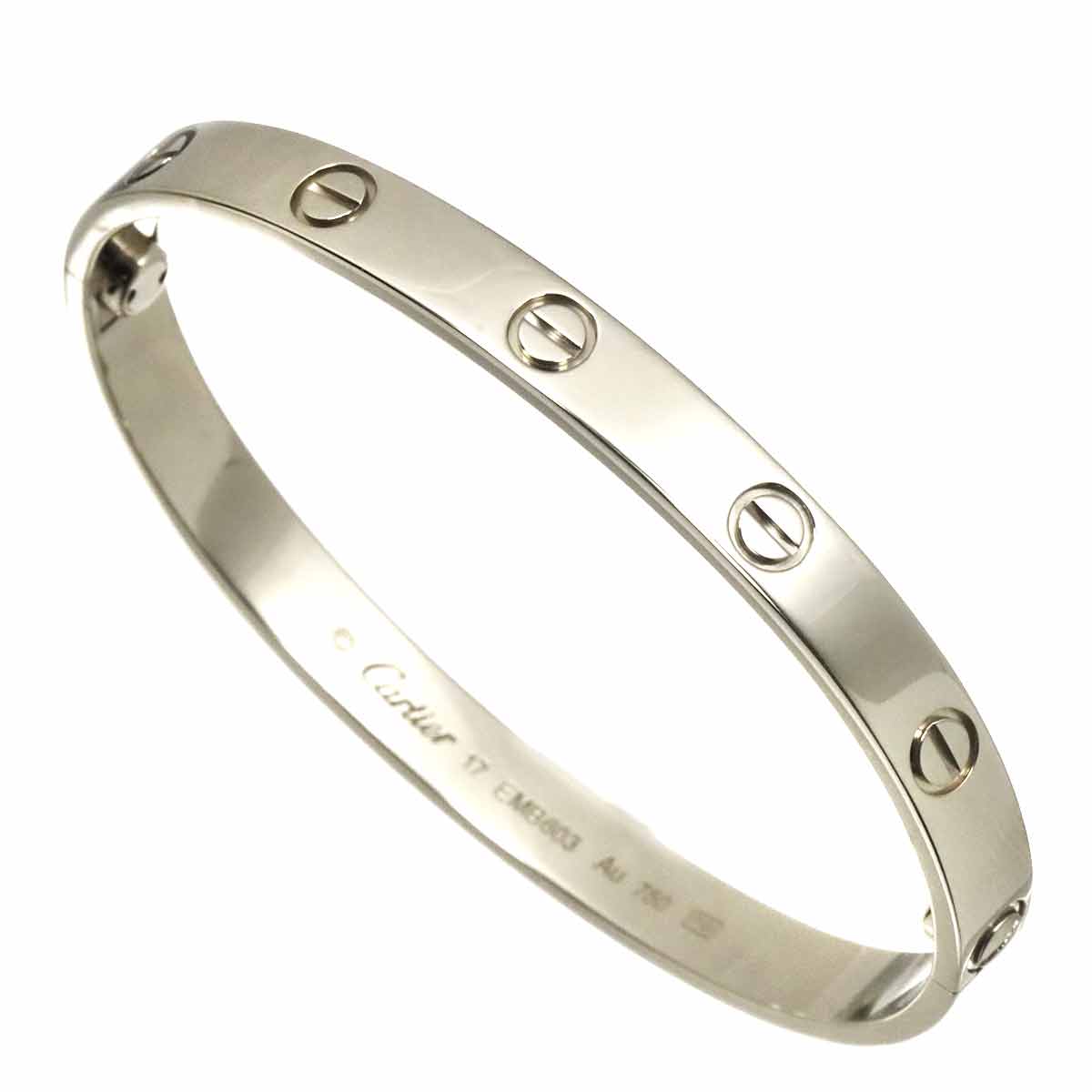 Love Bracelet Bangle 18K WG 750 Size17