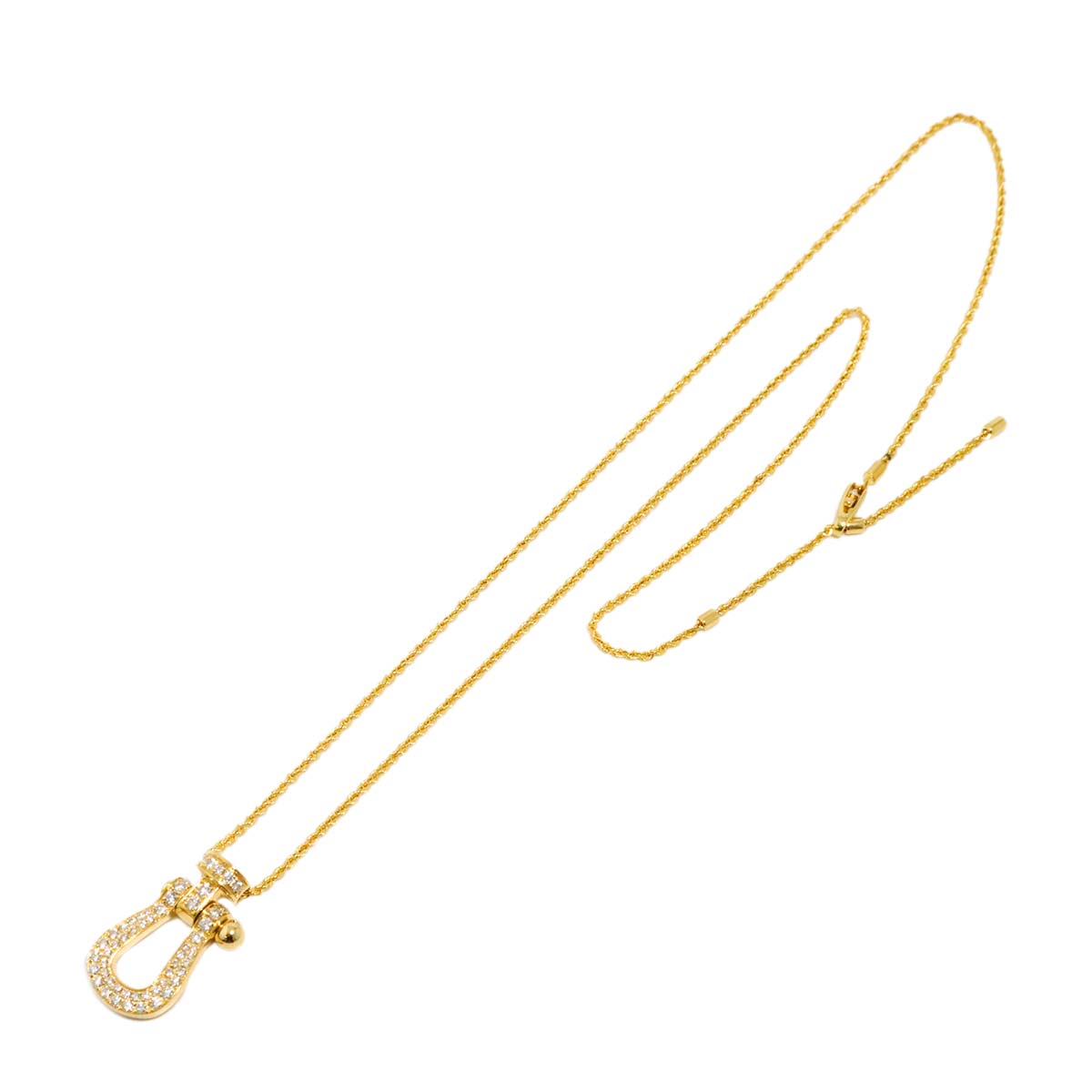 Force10 Diamond Necklace Large 18K Yellow Gold 750