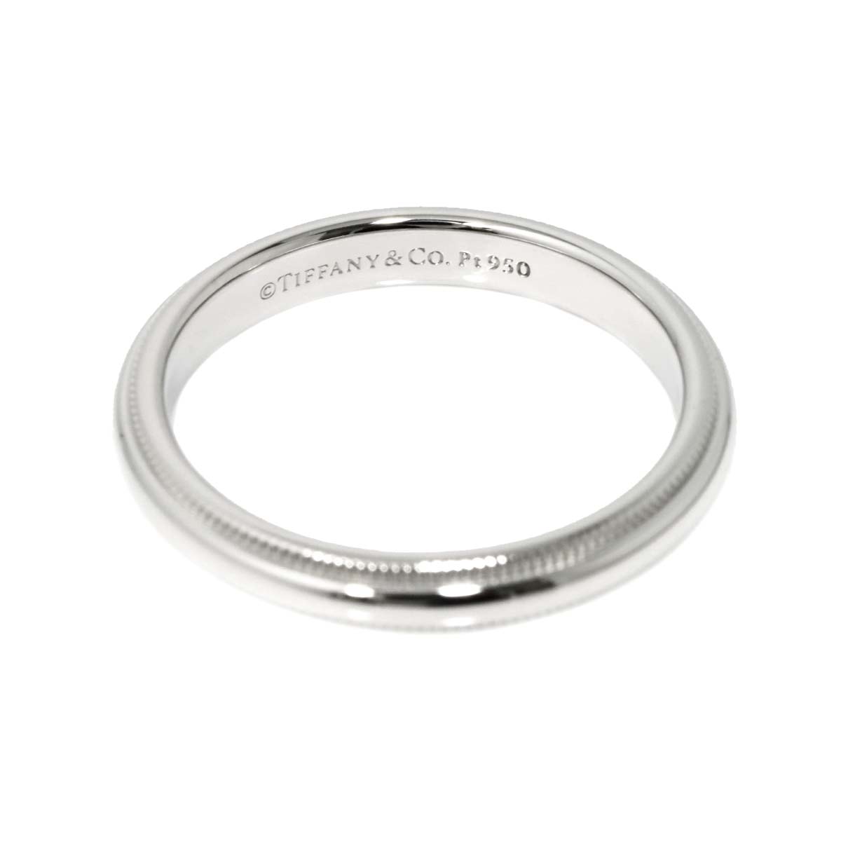 Milgrain Band Ring Pt Platinum Size6.75(US)