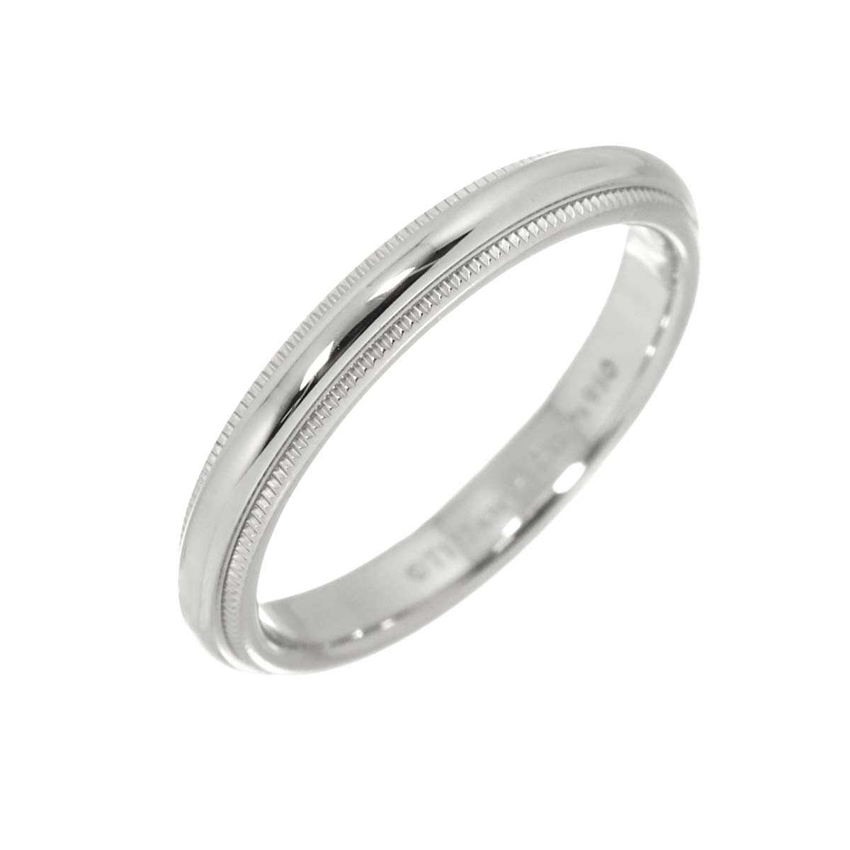 Milgrain Band Ring Pt Platinum Size6.75(US)