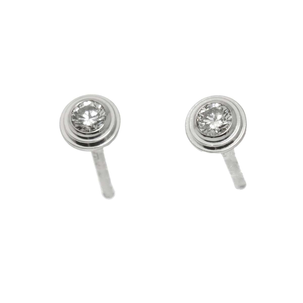 Damour XS Diamond Earrings Pierced 18K WG 750