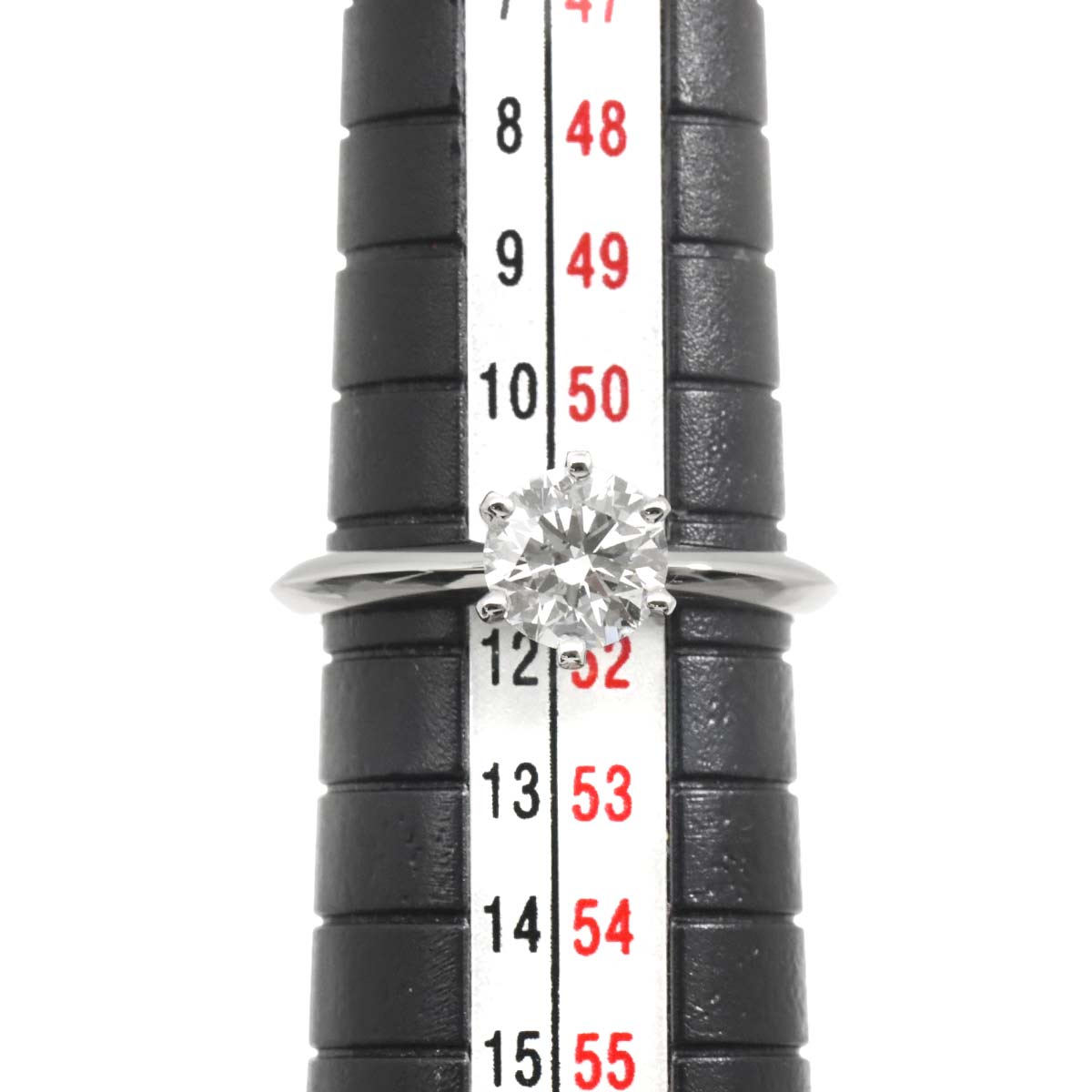 Diamond 0.90ct F/VS2/3EX Ring Pt Size5.75-6(US)