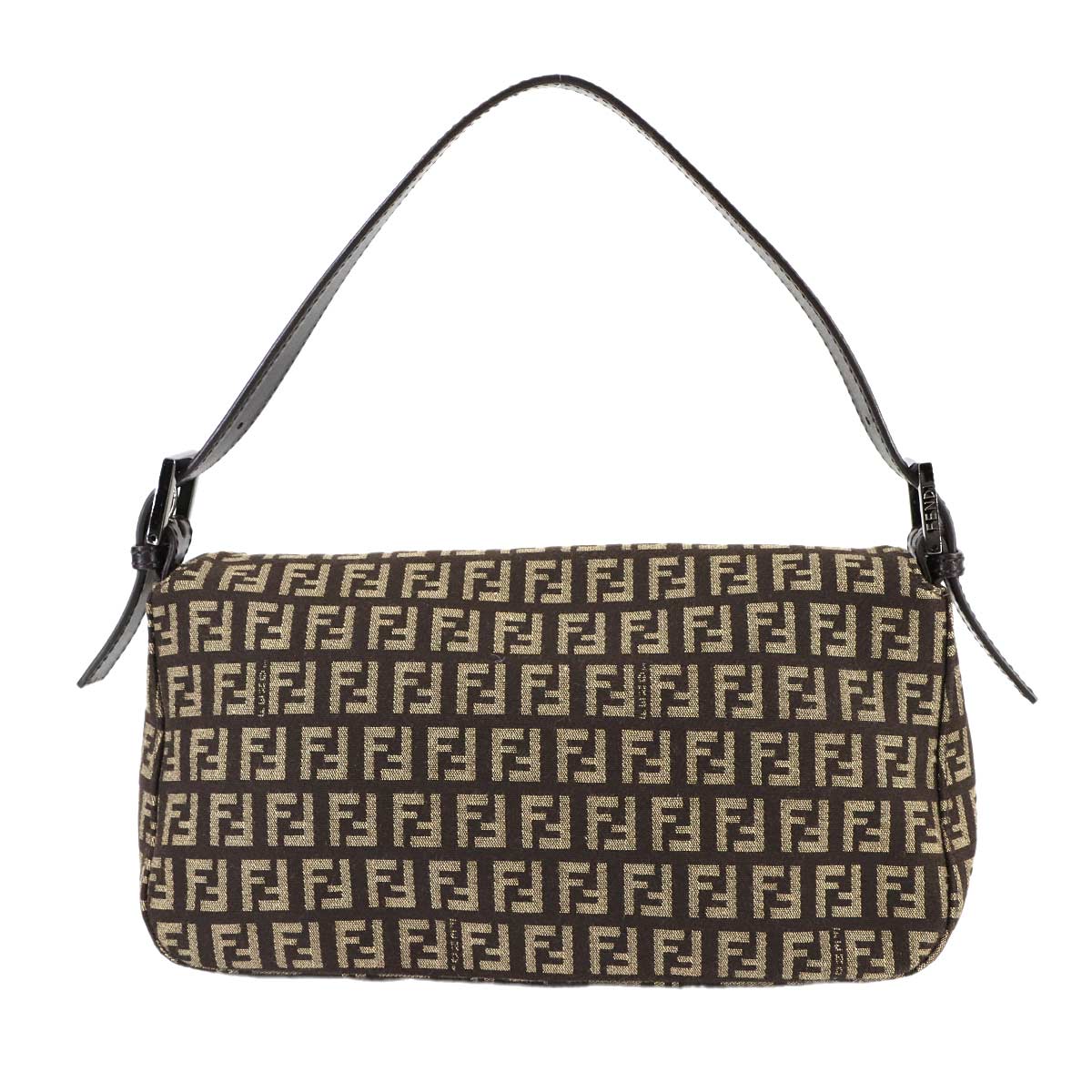 Zucchino Mamma Baguette Shoulder Bag Canvas Brown Beige 8BR003