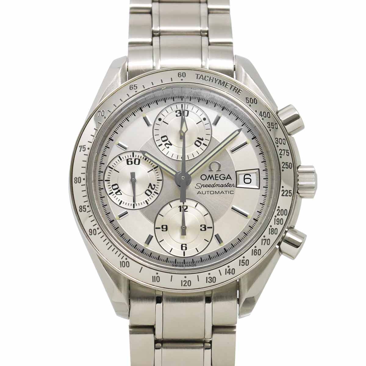 Speedmaster Date 3513 30 Chronograph Automatic Silver Dial Mens