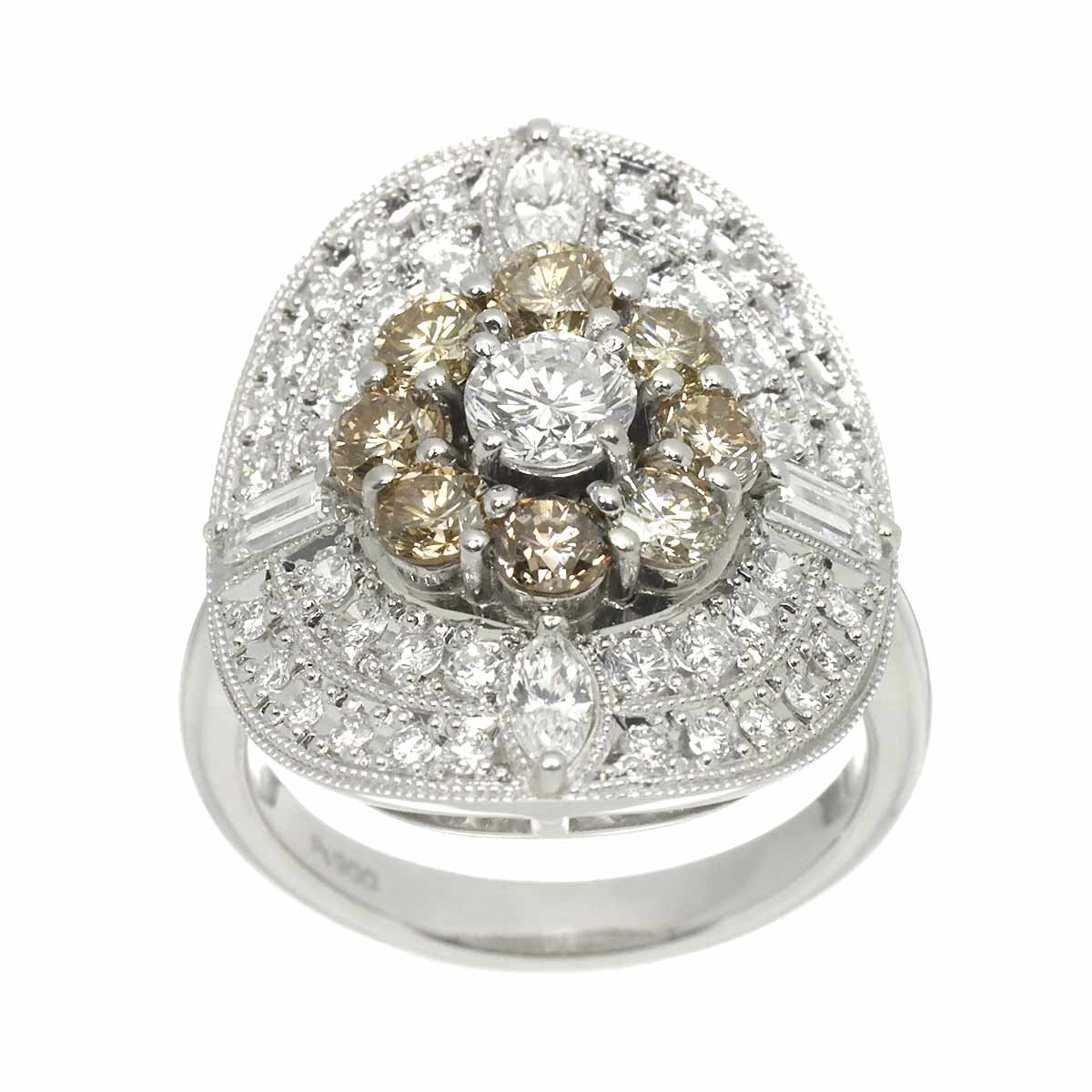 Diamond 0.38ct/2.21ct Ring Pt Platinum size6(US)