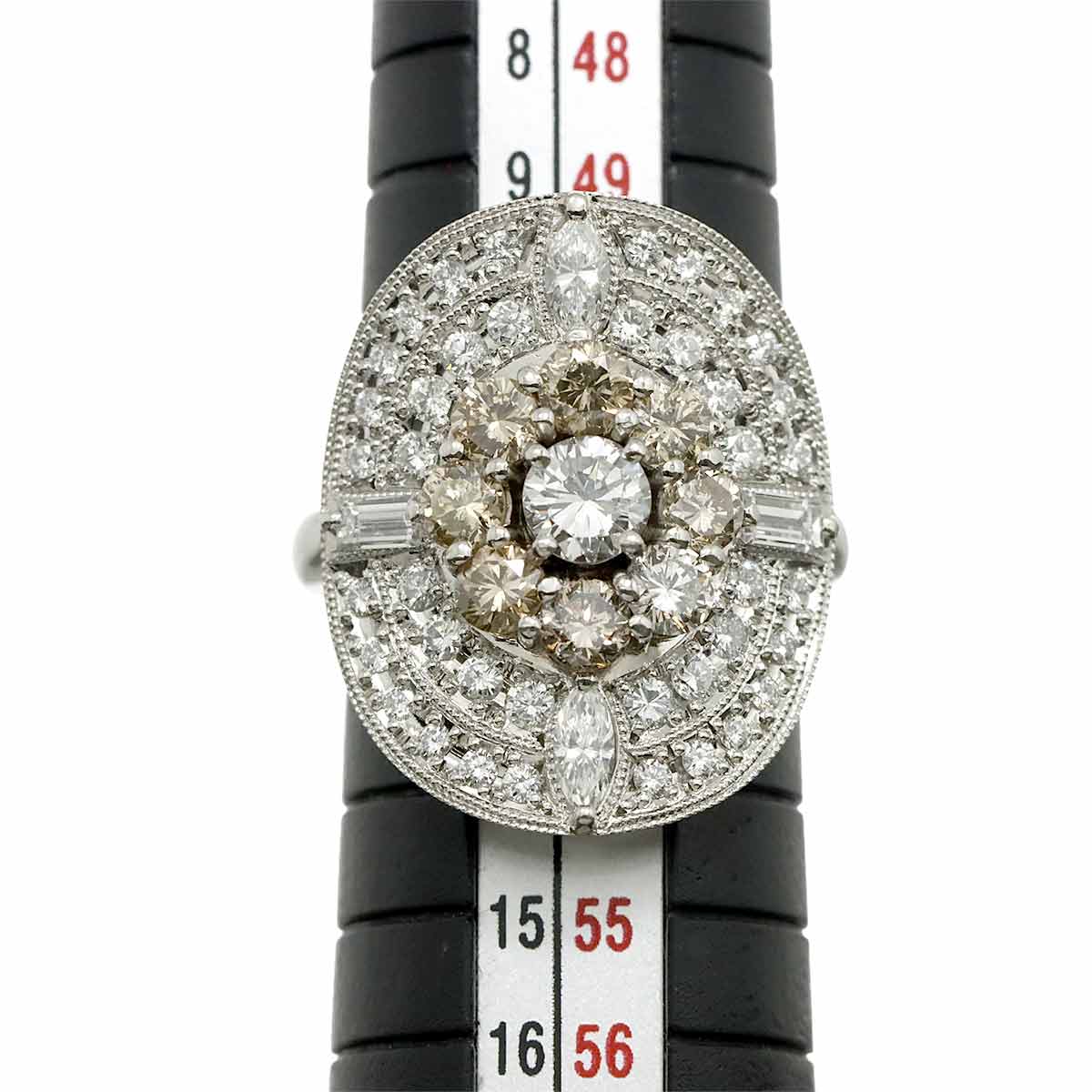 Diamond 0.38ct/2.21ct Ring Pt Platinum size6(US)