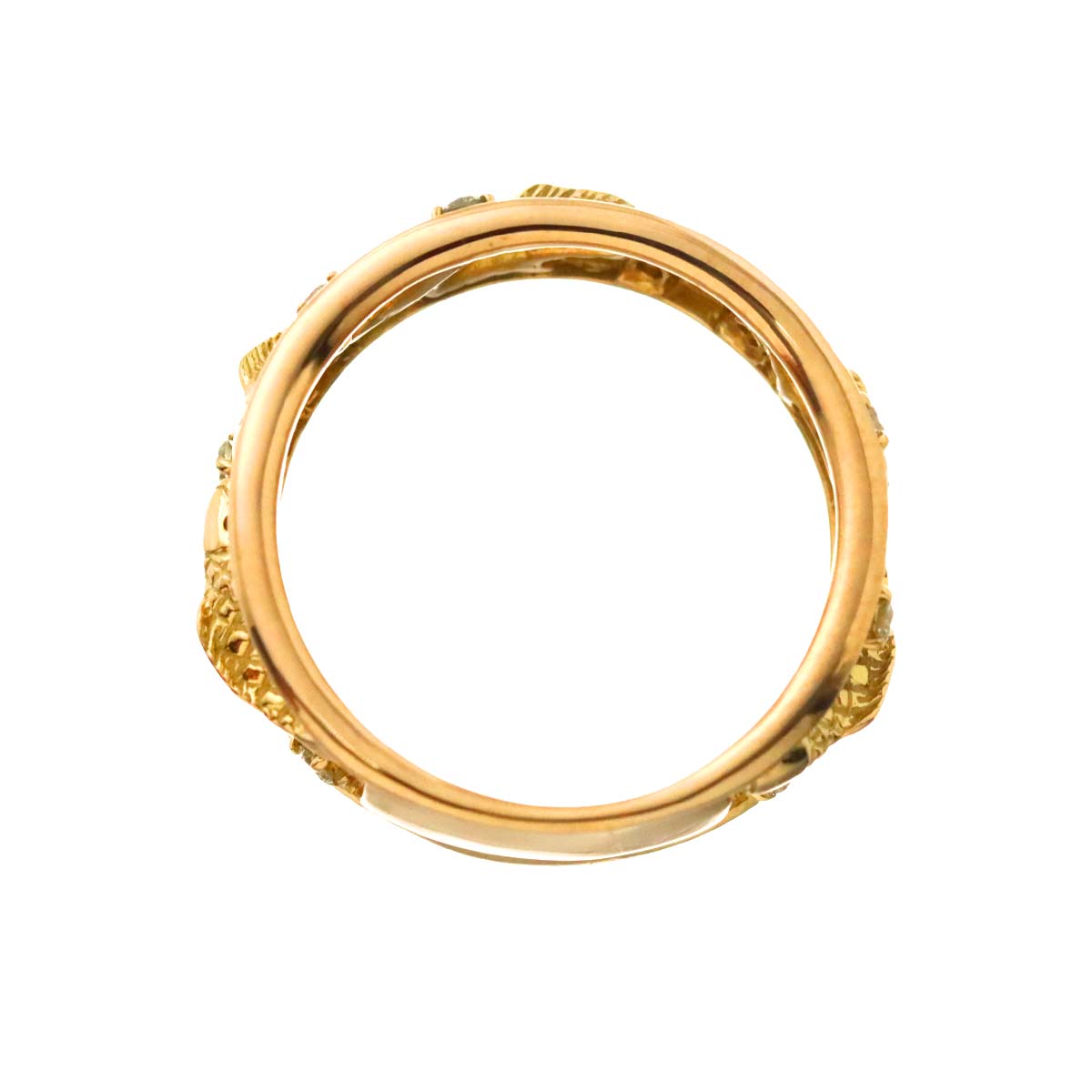 Diamond 0.14ct Ring 18K PG Pink Gold 750 Size5.5-5.75(US)