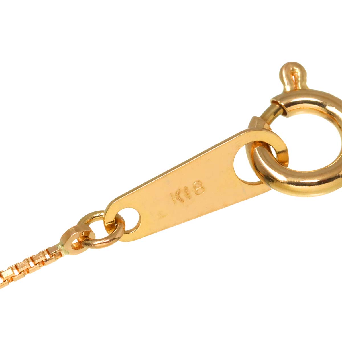 Diamond 0.11ct Necklace 18K Pink Gold 750