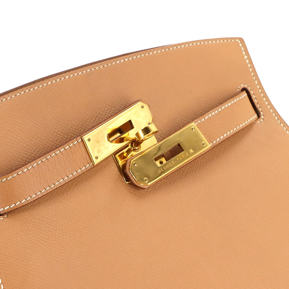 Kelly Sport MM Shoulder Bag Coushevel Epsom Natural