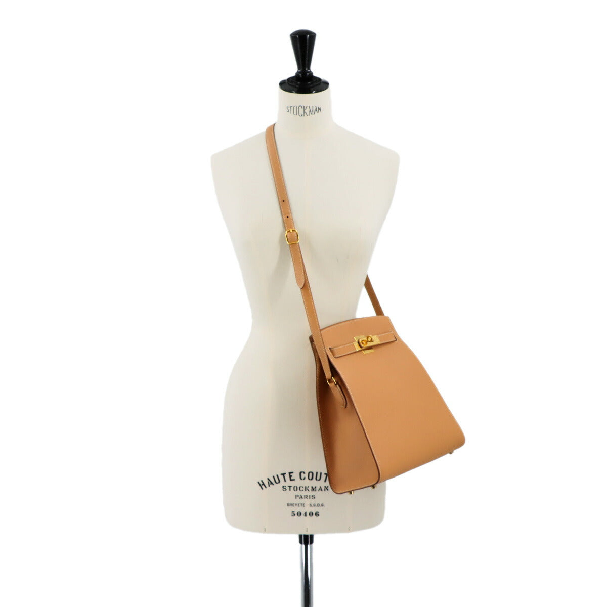 Kelly Sport MM Shoulder Bag Coushevel Epsom Natural