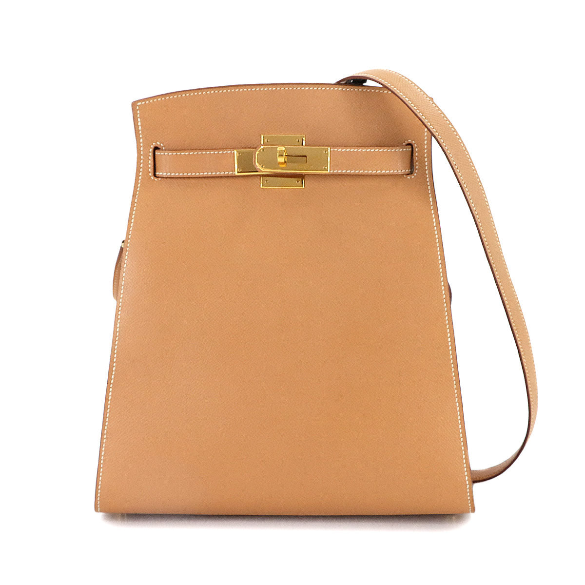 Kelly Sport MM Shoulder Bag Coushevel Epsom Natural