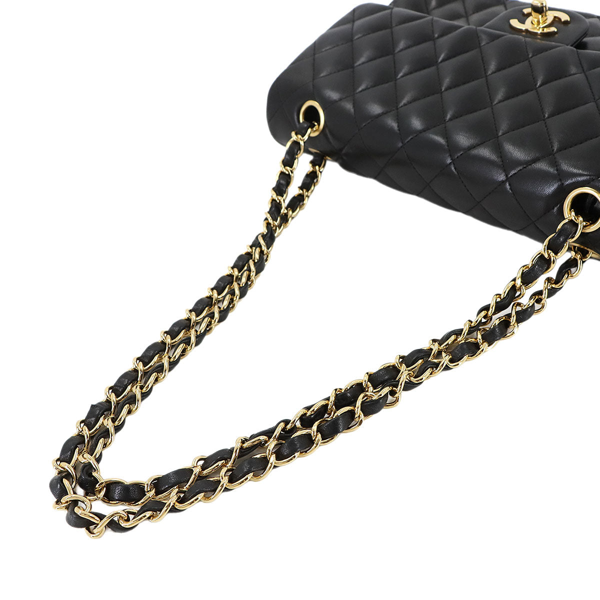 Matelasse 25 Chain Shoulder Bag Leather Black A01112 11.12