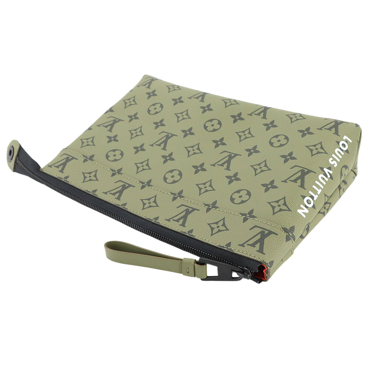 Monogram Pochette Voyage Souple Clutch Bag Khaki M82800