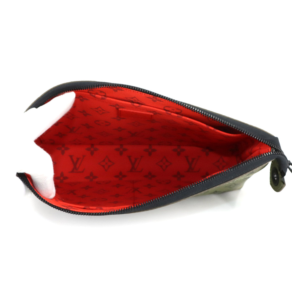 Monogram Pochette Voyage Souple Clutch Bag Khaki M82800