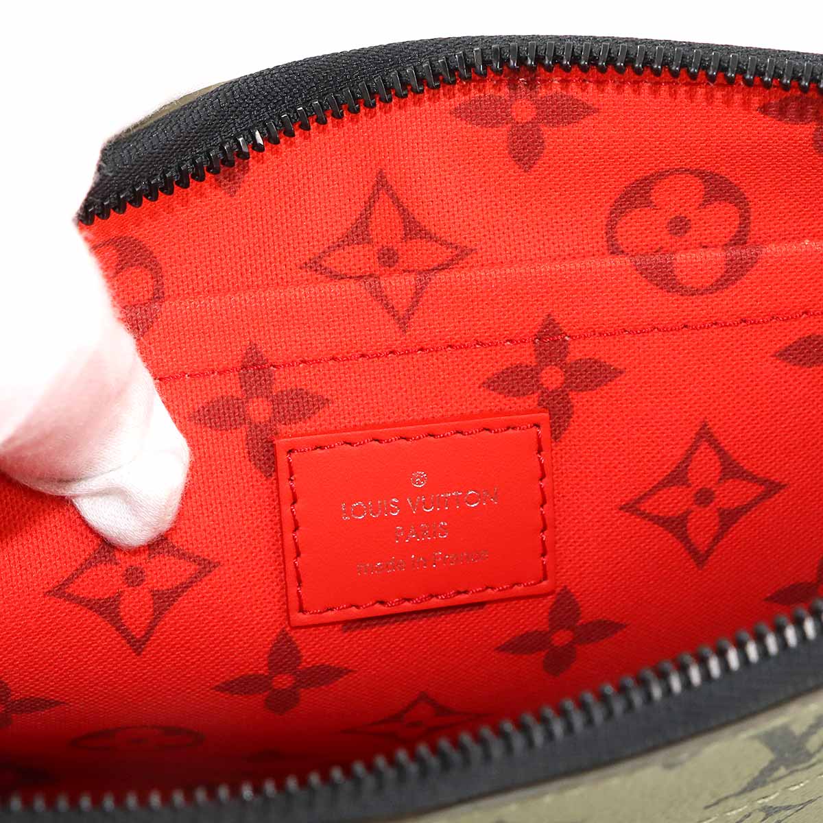 Monogram Pochette Voyage Souple Clutch Bag Khaki M82800