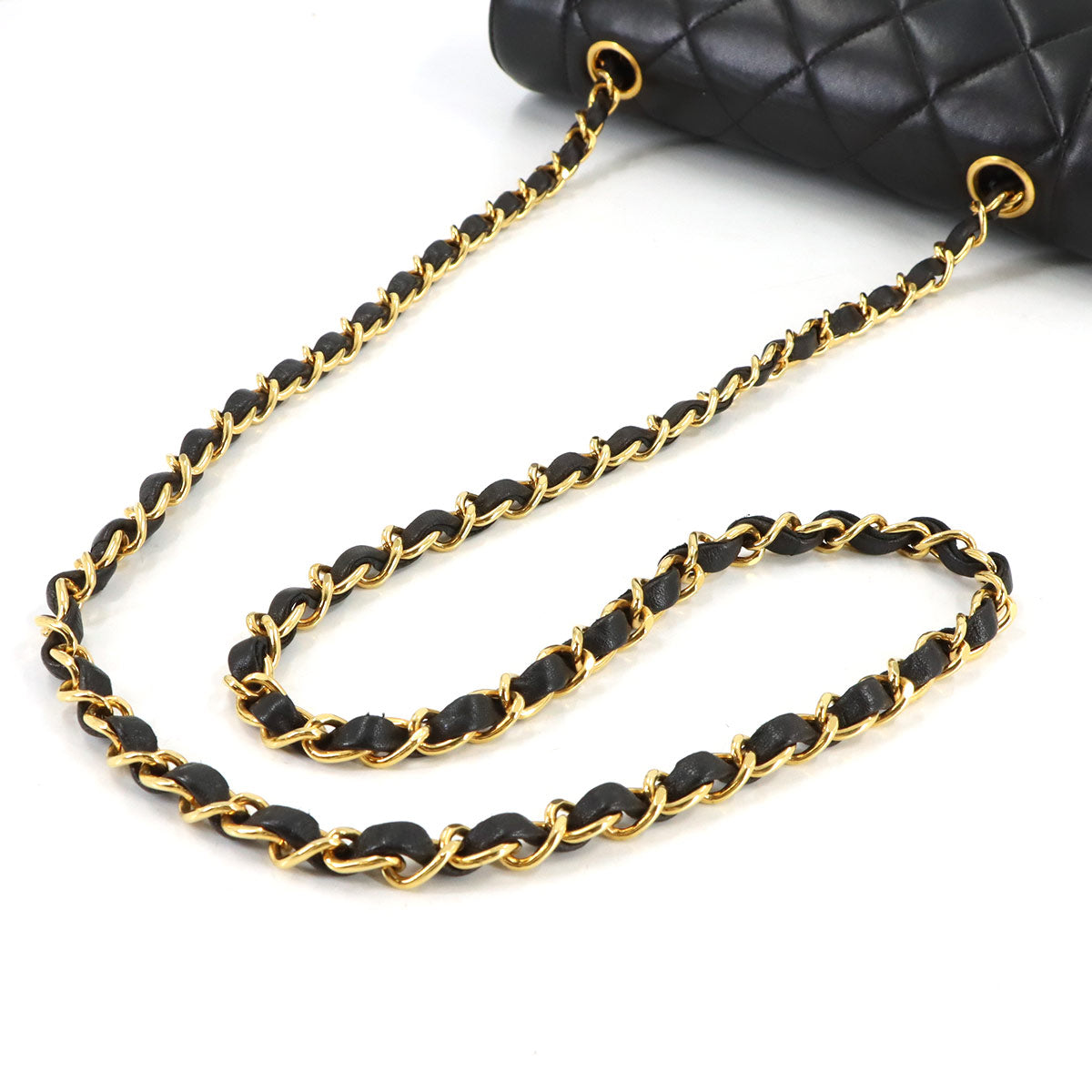 Diana Matelasse 22 Chain Shoulder Bag Leather A01164 Vintage