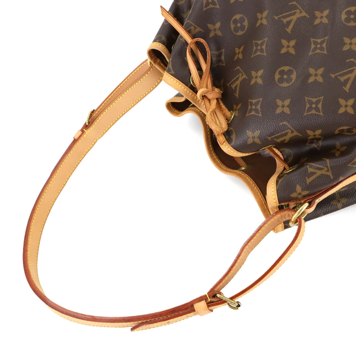 Monogram Noe Drawstring Shoulder Bag Brown M42224 Purse