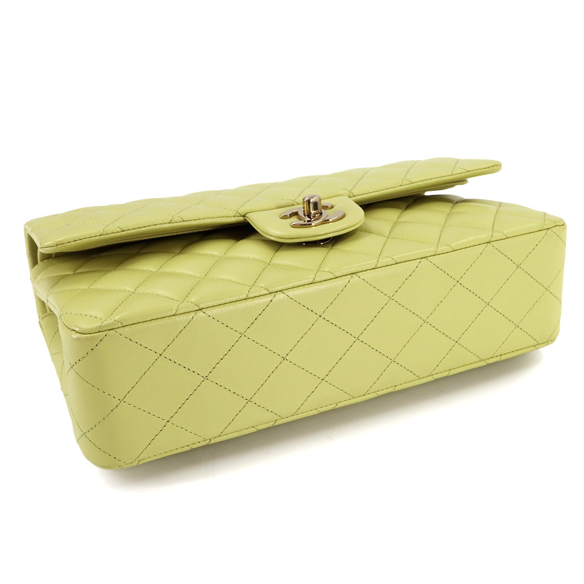 Matelasse 25 Chain Shoulder Bag Leather Light green A01112 11.12