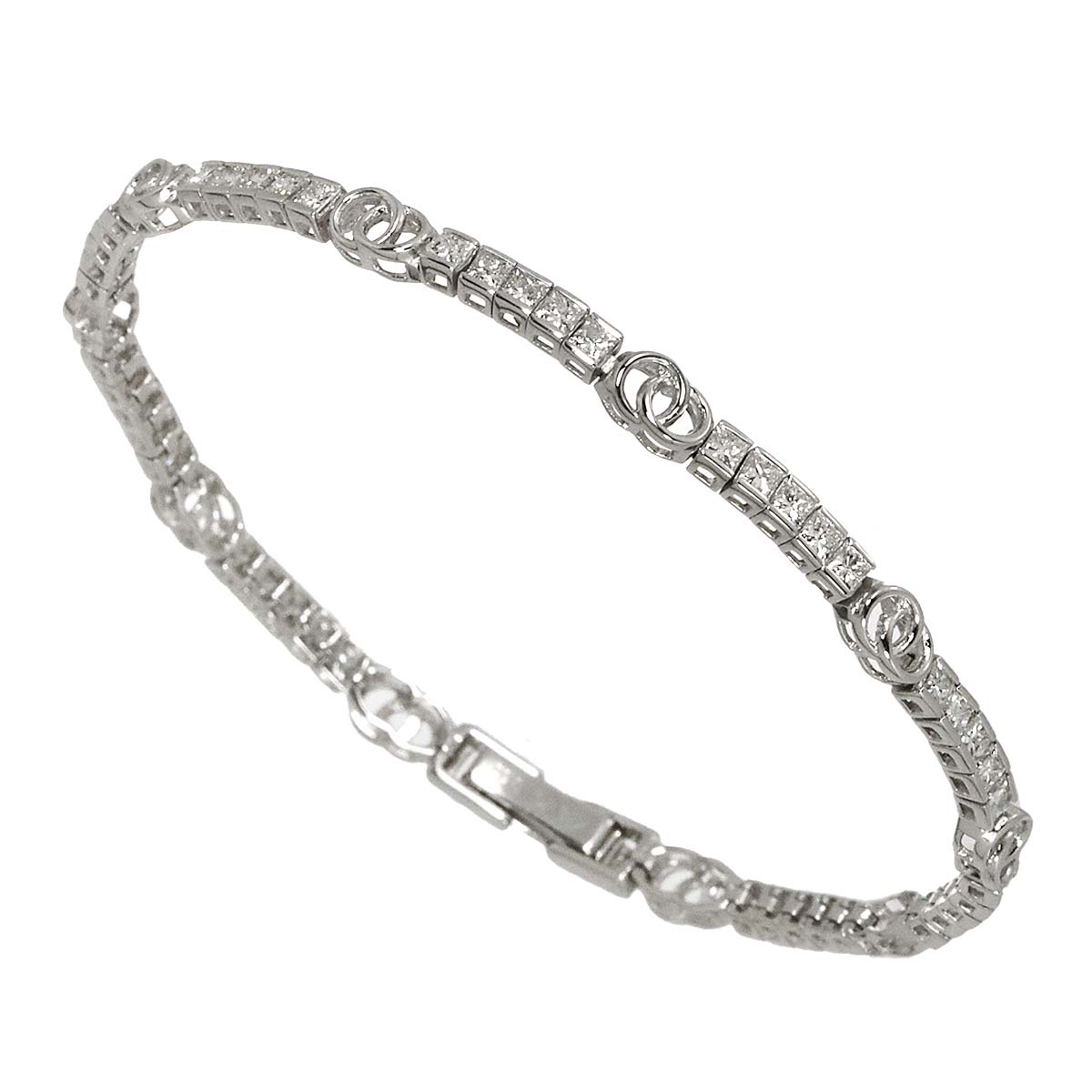 Diamond 3.00ct Bracelet 18K K18 WG White Gold 750 90312081