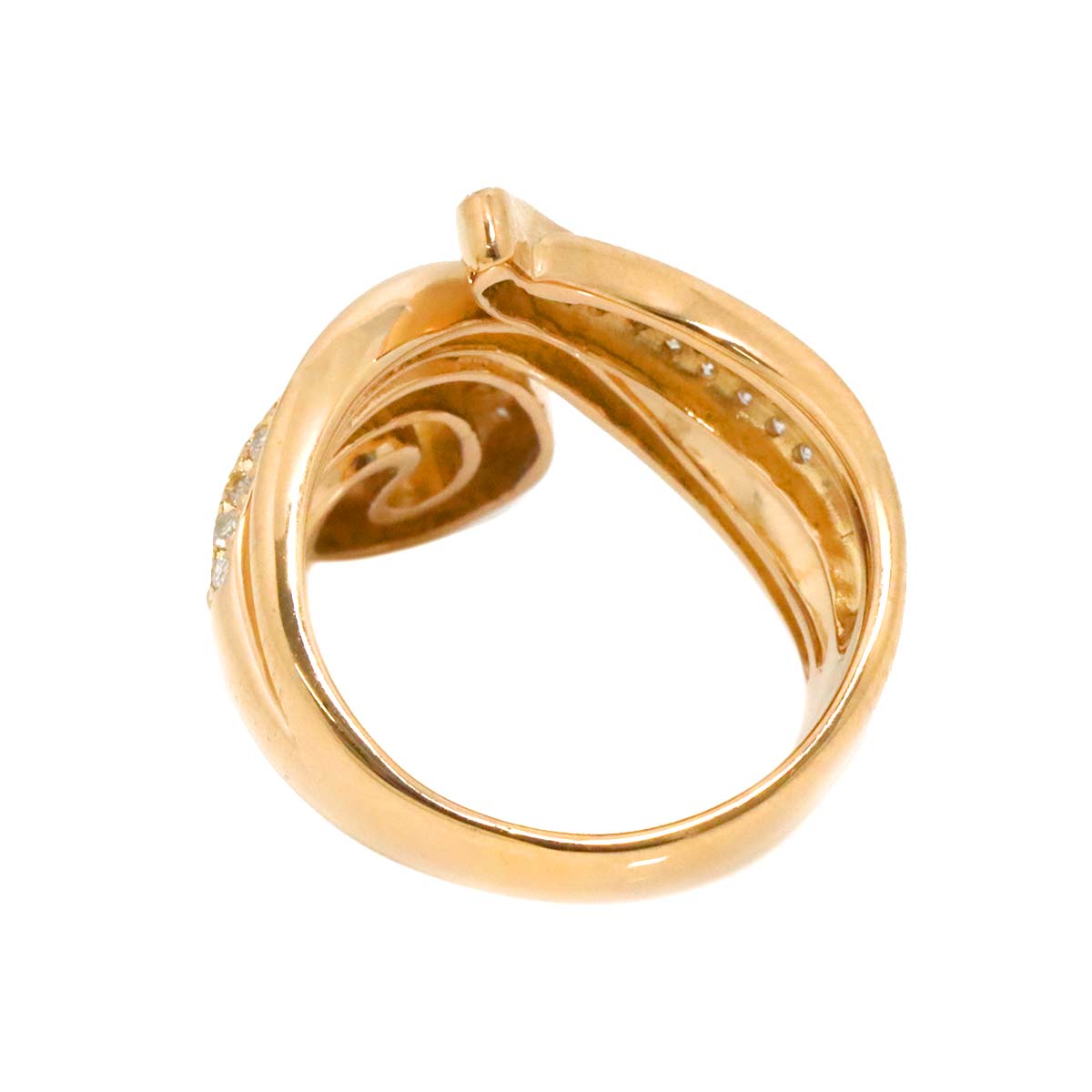 Diamond 0.80ct Ring 18K PG Pink Gold 750 Size7.25-7.5(US)