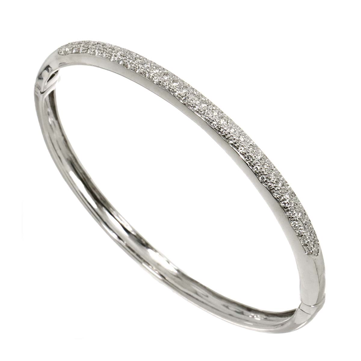 Diamond 0.70ct Bracelet 18K K18 WG White Gold 750