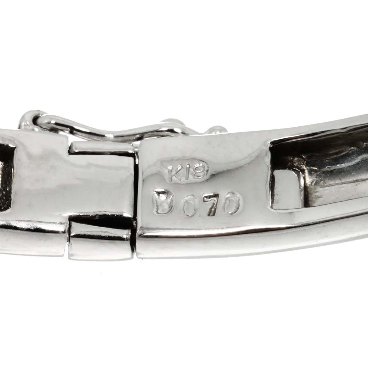 Diamond 0.70ct Bracelet 18K K18 WG White Gold 750