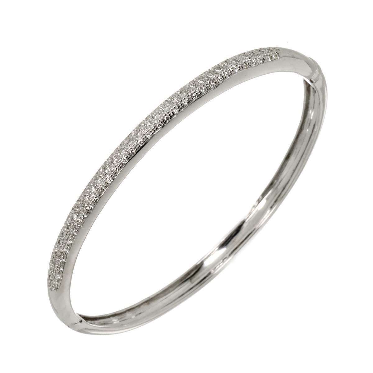 Diamond 0.70ct Bracelet 18K K18 WG White Gold 750