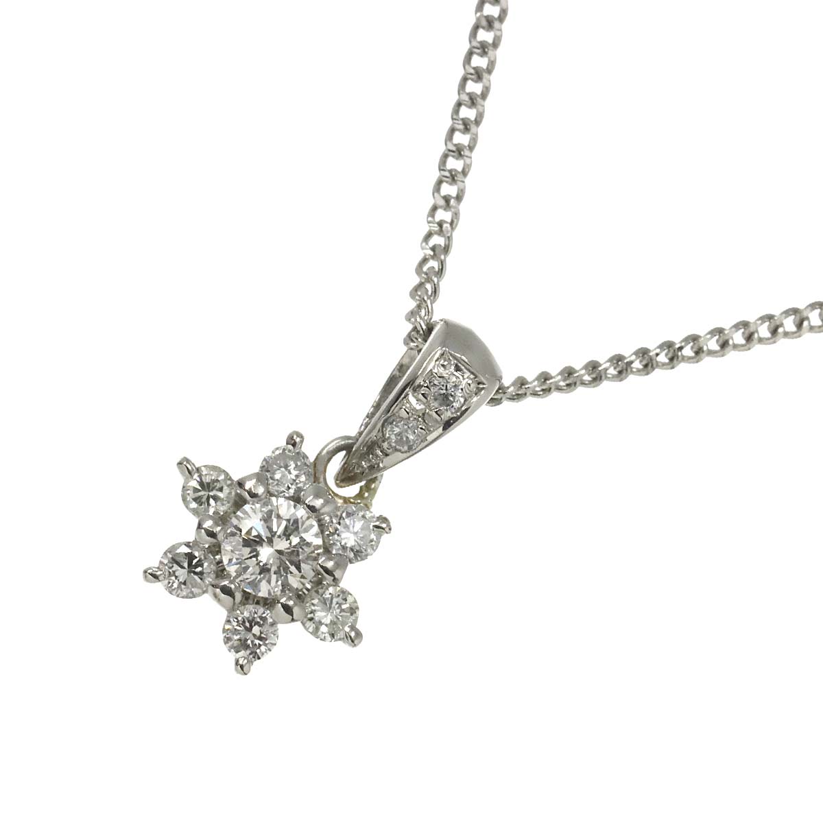 Diamond 0.50ct/0.02ct Necklace Pt Platinum