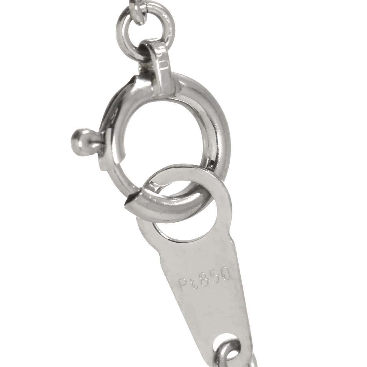 Diamond 0.667ct G/SI2/GD 0.56ct Necklace Pt Platinum