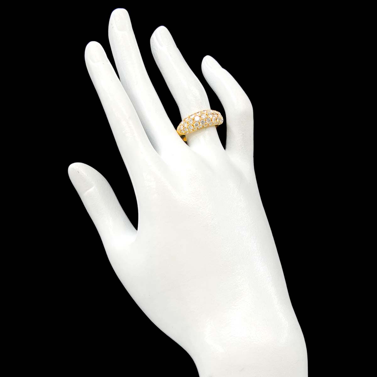 Diamond 2.00ct Ring 18K YG Yellow Gold 750 Size6-6.25(US)