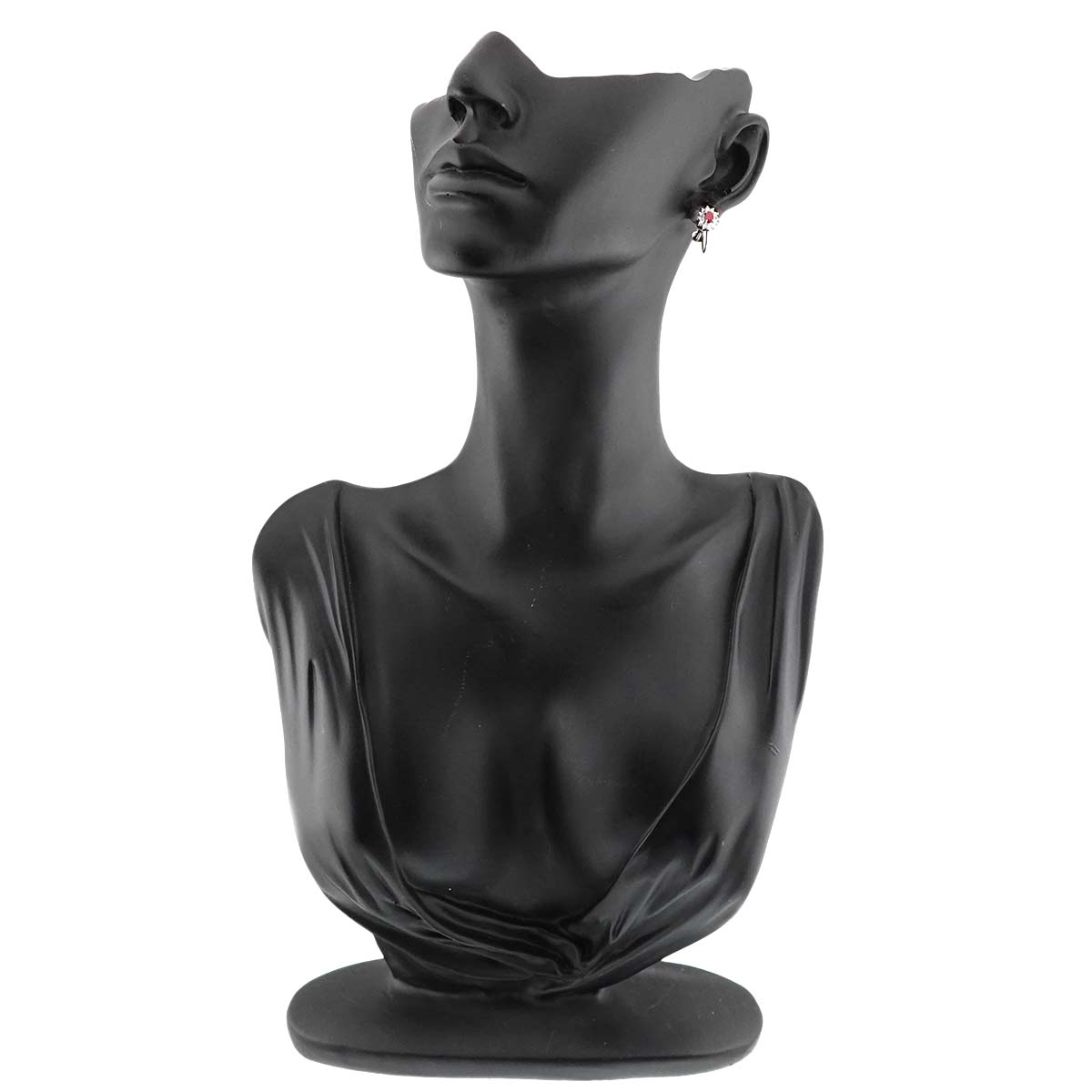 Ruby 0.21ct/0.16ct Diamond 0.15ct/0.15ct Earrings Clip on Platinum