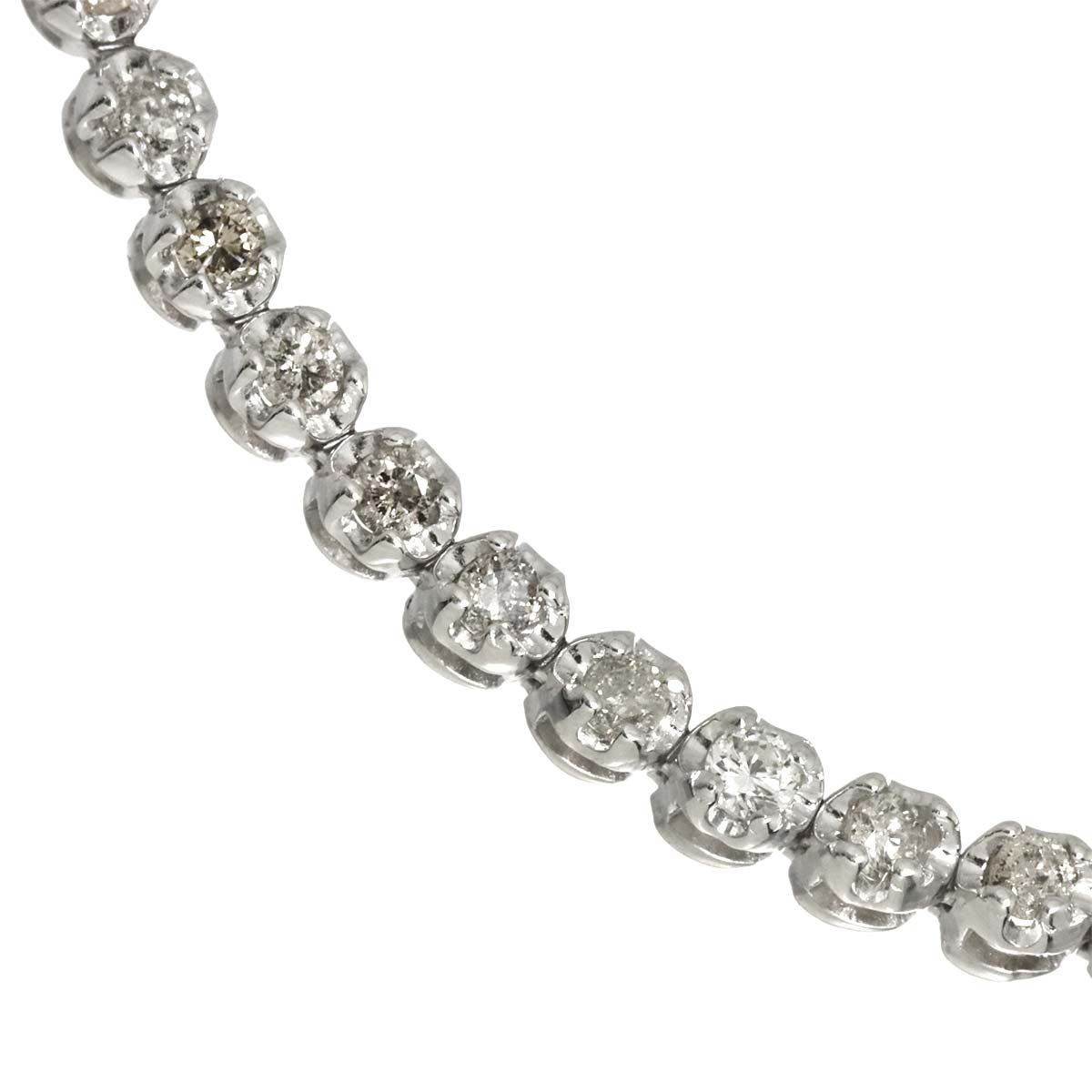 Diamond 1.00ct Bracelet 18K K18 WG White Gold 750