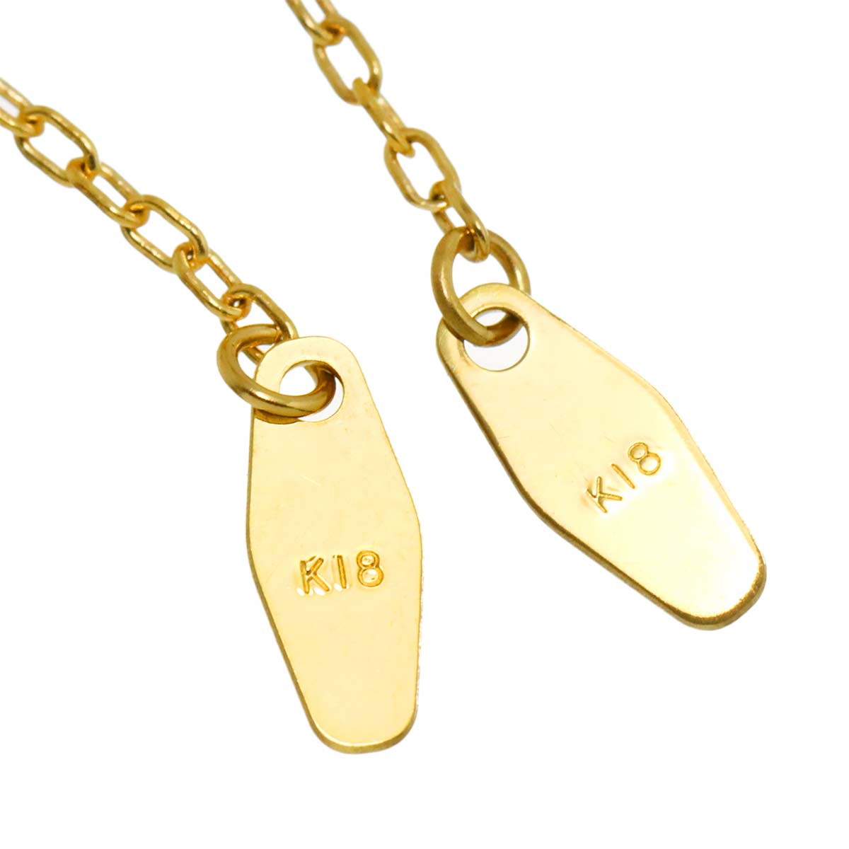 Ruby Sapphire Diamond Necklace 18K YG Yellow Gold 750