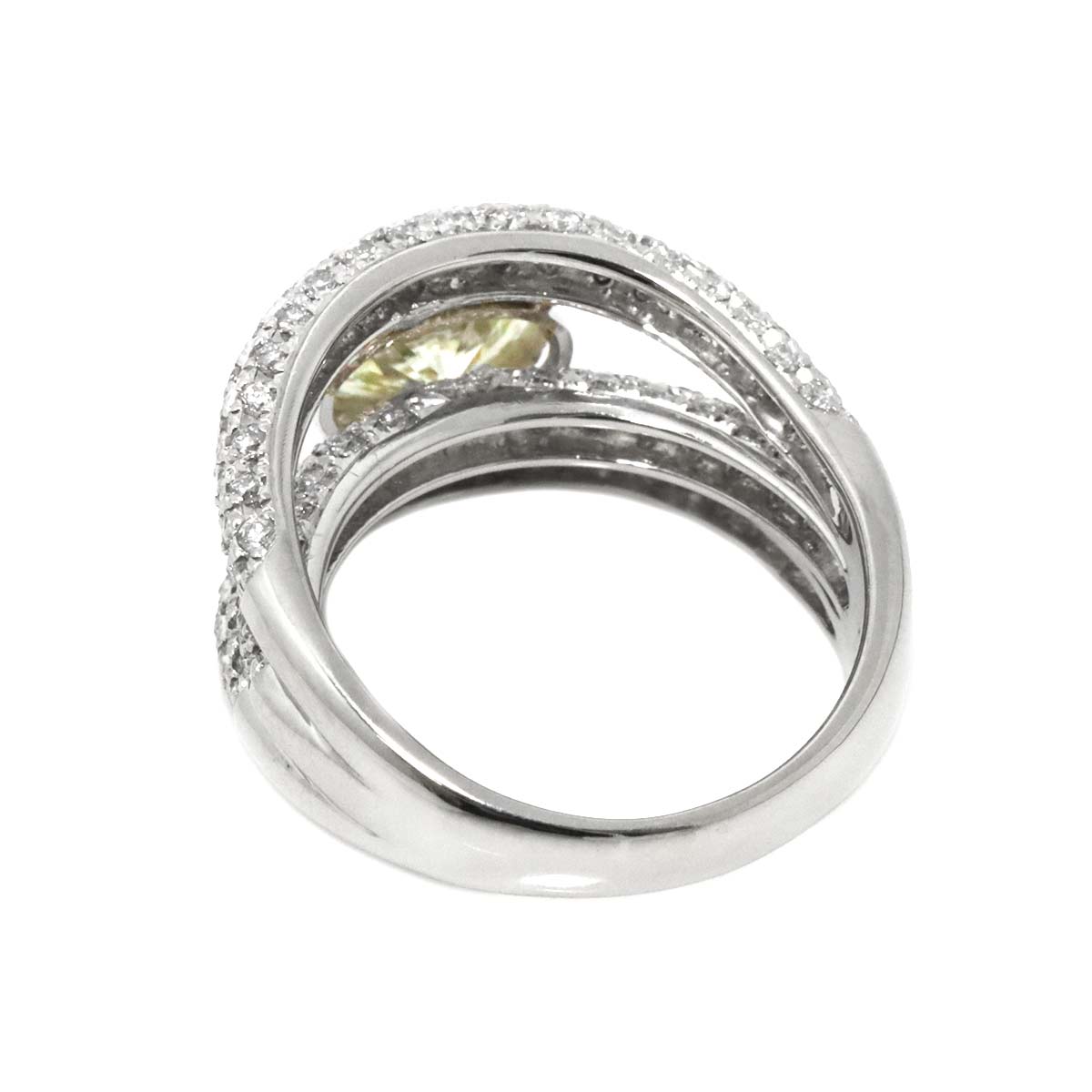 Diamond 1.598ct M/SI2 1.43ct Ring Pt Platinum size6.75(US)