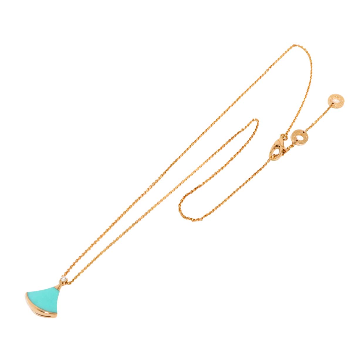 DIVAS DREAM Turquoise Diamond Necklace 18K PG 750