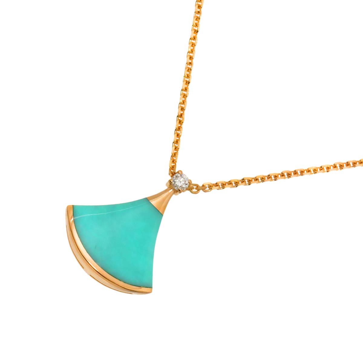 DIVAS DREAM Turquoise Diamond Necklace 18K PG 750