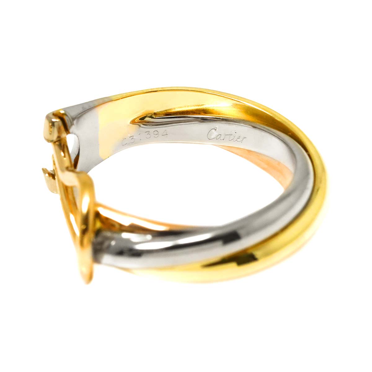 Trinity Earrings Clip-on 18K YG WG PG 750