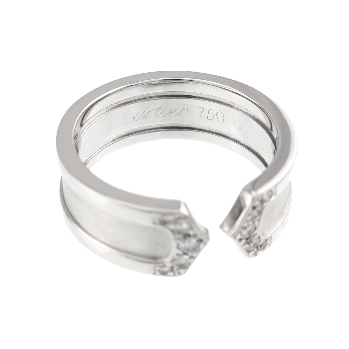 C2 Diamond SM Ring 18K WG 750 Size47 4-4.5(US)