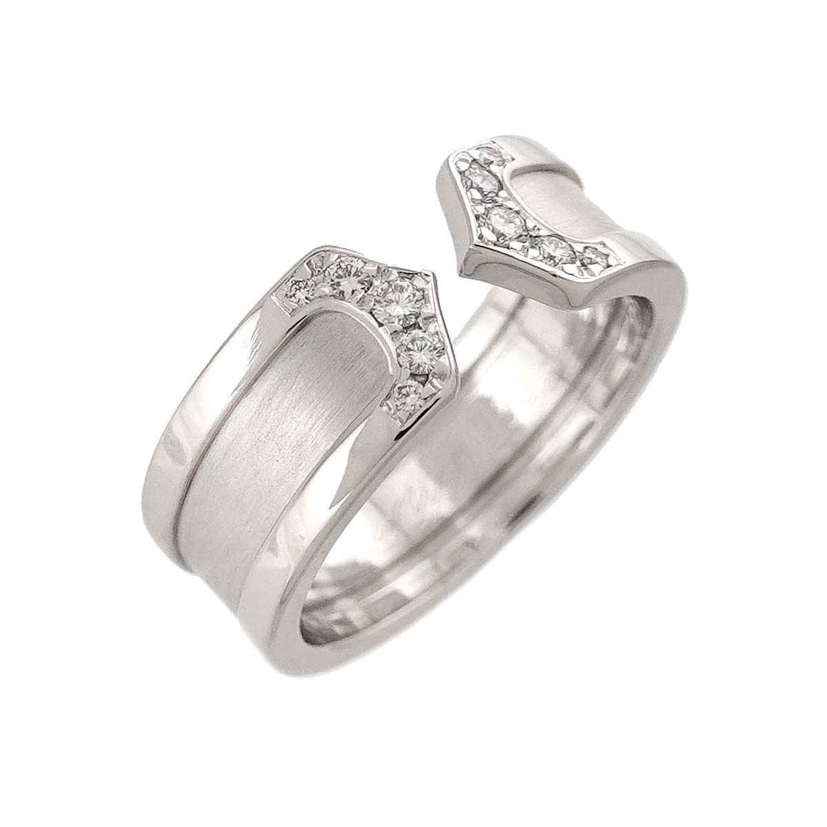 C2 Diamond SM Ring 18K WG 750 Size47 4-4.5(US)