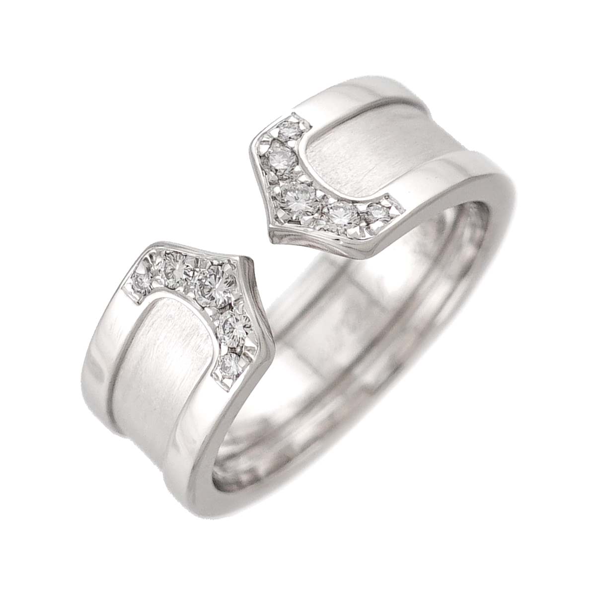 C2 Diamond SM Ring 18K WG 750 Size47 4-4.5(US)