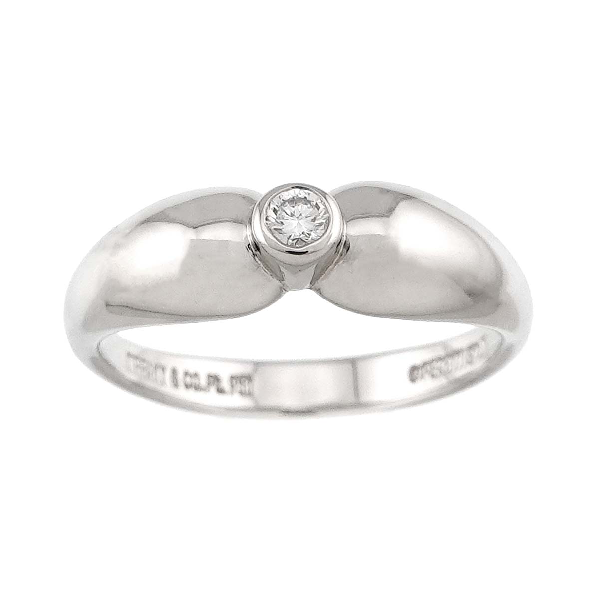 Teardrop Diamond Ring Platinum size5.5-5.75(US)