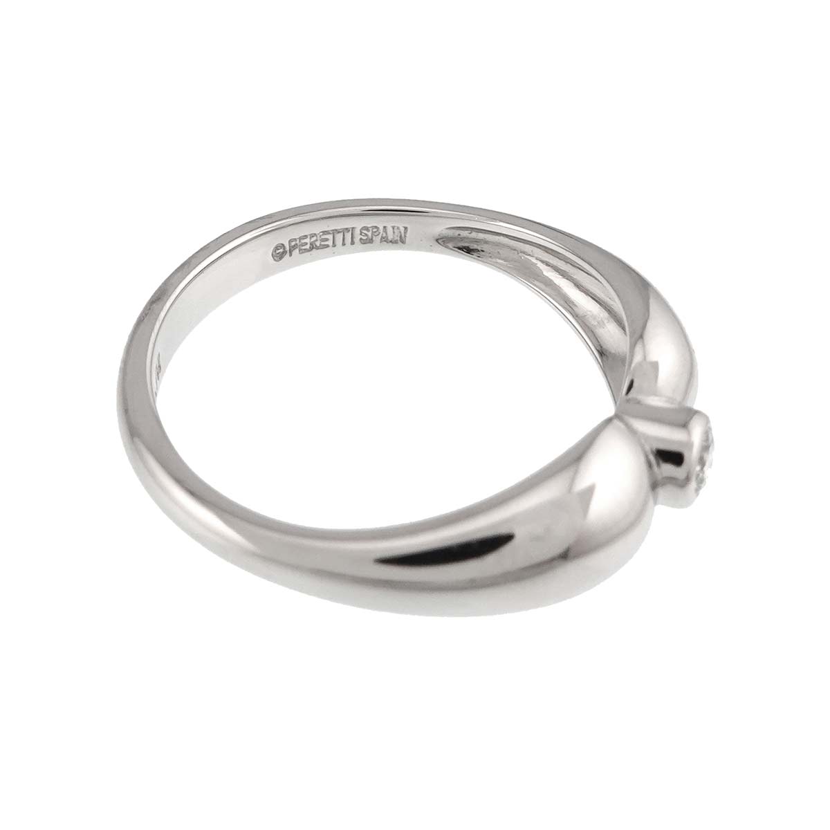 Teardrop Diamond Ring Platinum size5.5-5.75(US)