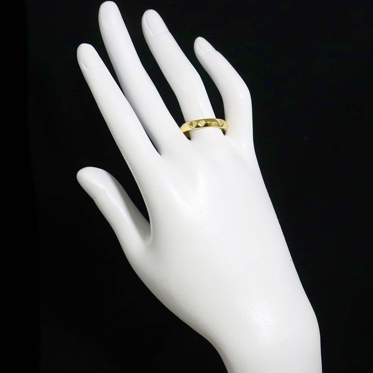 True Band Ring 18K YG 750 Size7.75-8(US))
