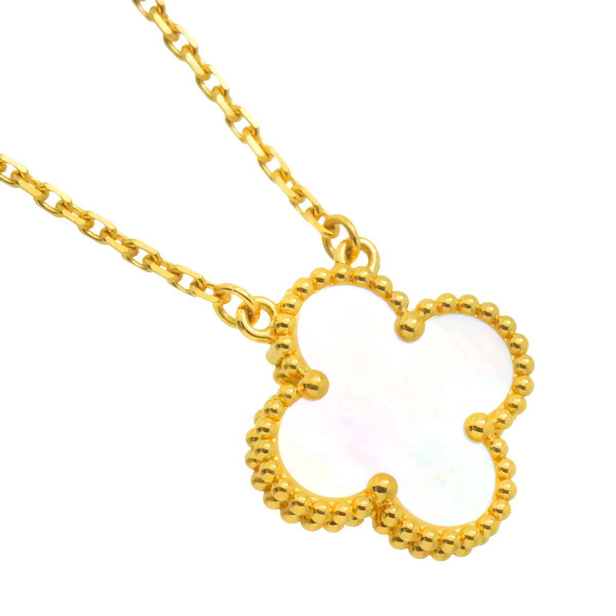 Vintage Alhambra MOP Necklace 18K YG 750