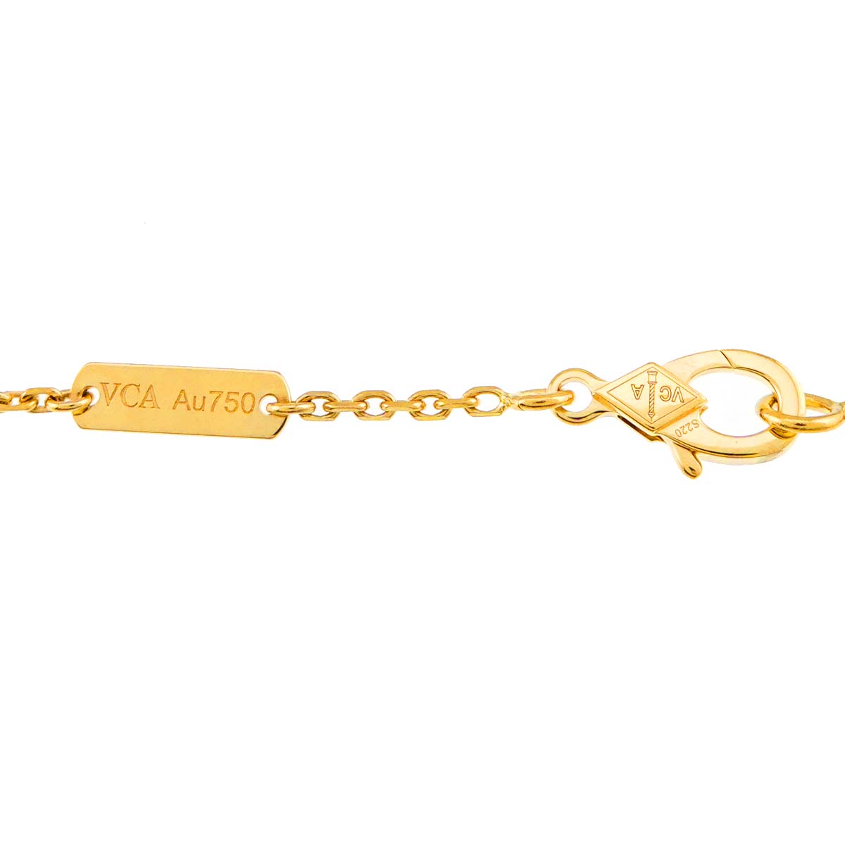 Vintage Alhambra MOP Necklace 18K YG 750