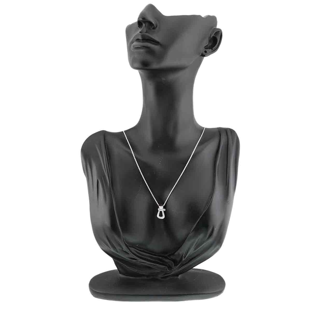 Force10 Diamond Necklace Medium 18K White Gold 750
