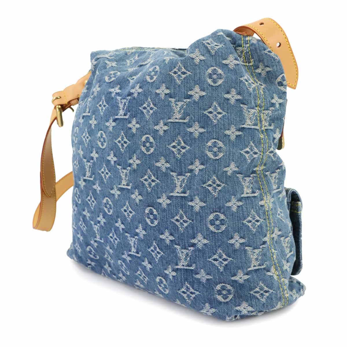 Monogram Denim Buggy GM Shoulder Bag Blue M95048 Purse