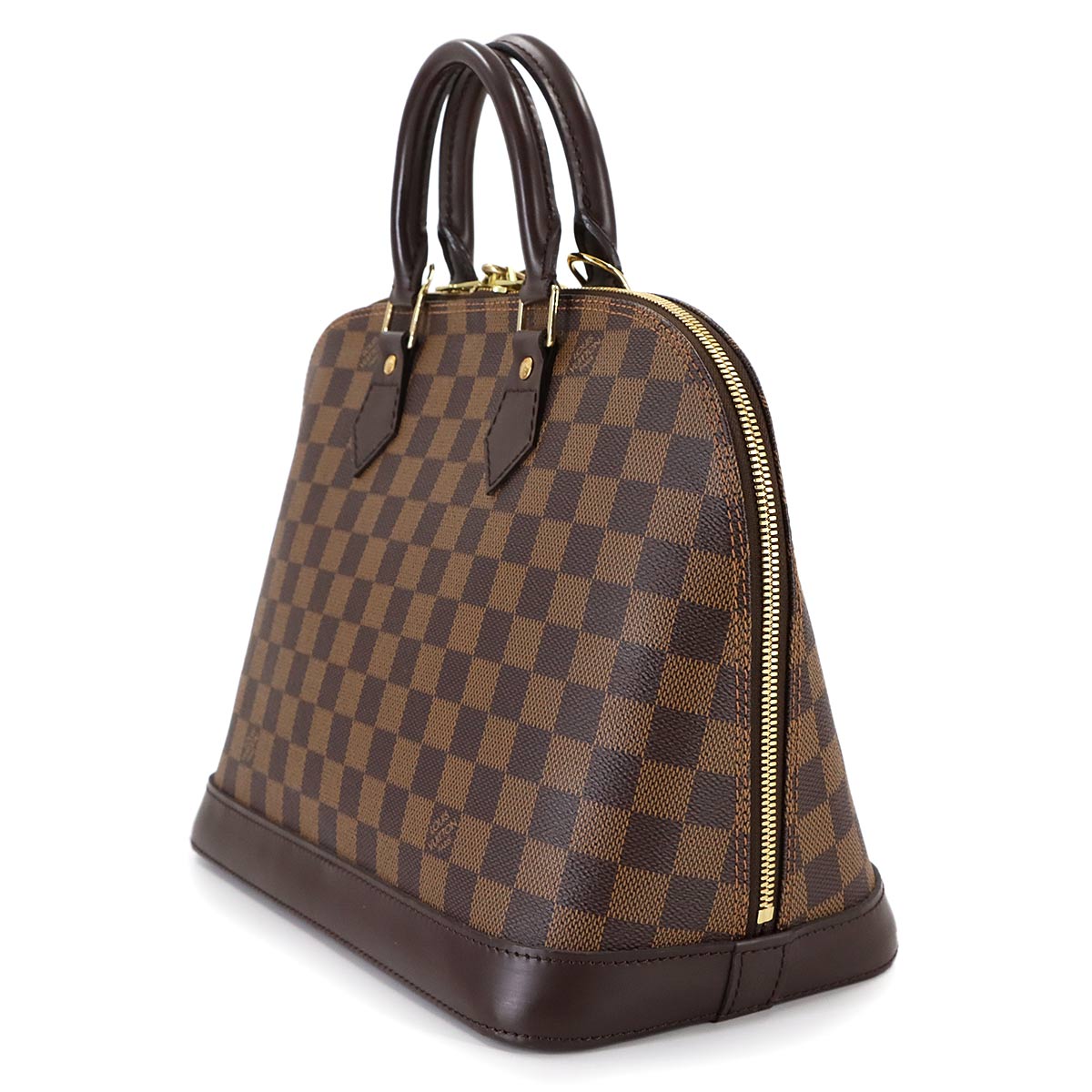 Damier Alma PM Hand Bag Ebene Brown N51131 Purse