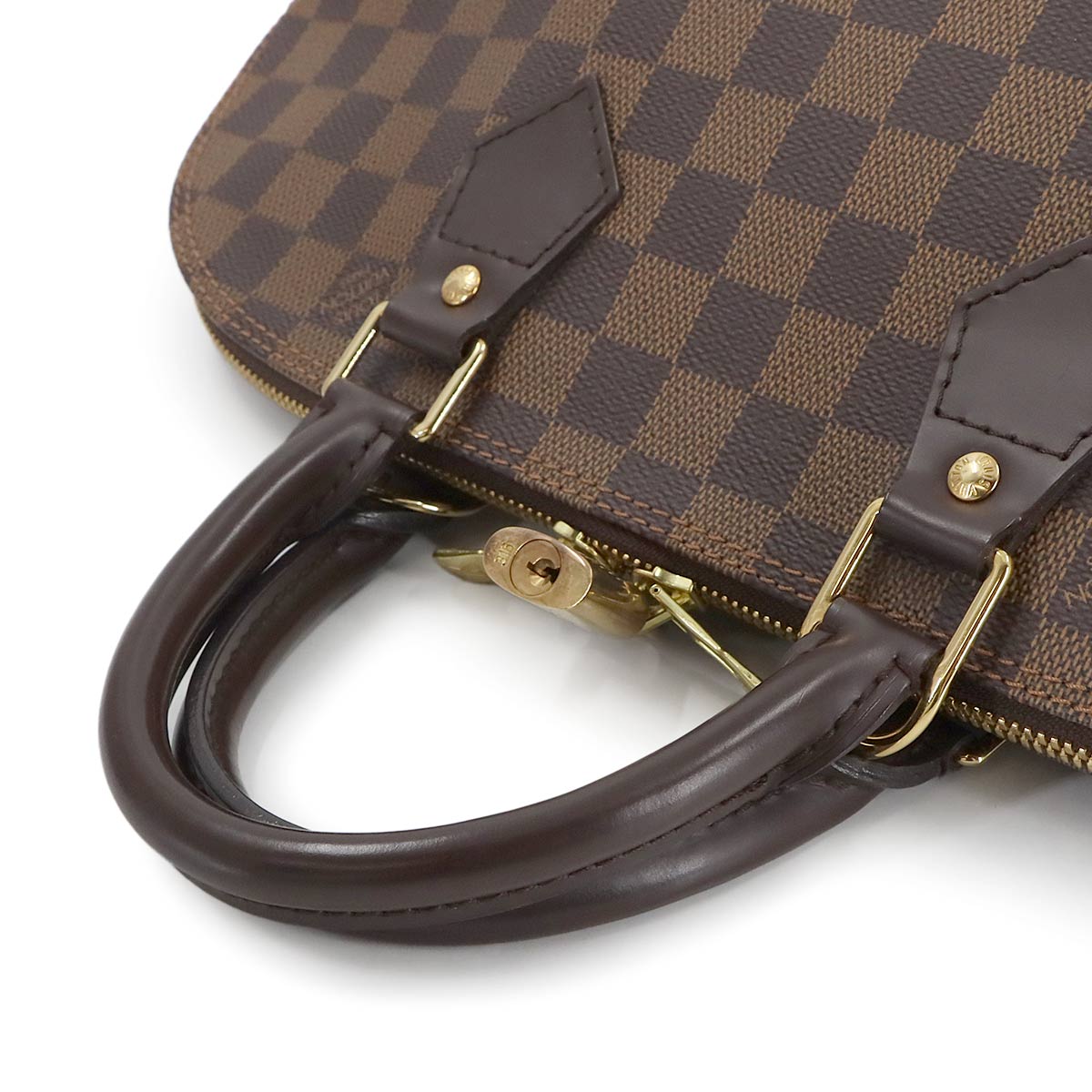 Damier Alma PM Hand Bag Ebene Brown N51131 Purse
